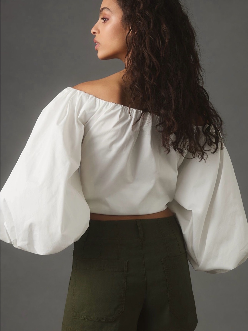 *NWT* Maeve Colette High-Rise Shorts (olive) - Picture 5 of 5